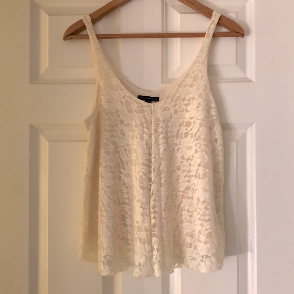 Cream tank top